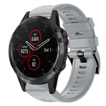 Cinturino in silicone tinta unita con fibbia in metallo, For Garmin Fenix 5 plus, For Garmin Quatix 5, For Garmin Quatix 5 Sapphire