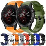 Cinturino in silicone tinta unita con fibbia in metallo, For Garmin Fenix 5 plus, For Garmin Quatix 5, For Garmin Quatix 5 Sapphire