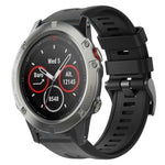 Cinturino in silicone tinta unita con fibbia in metallo, For Garmin Fenix 5 plus, For Garmin Quatix 5, For Garmin Quatix 5 Sapphire