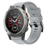 Cinturino in silicone tinta unita con fibbia in metallo, For Garmin Fenix 5 plus, For Garmin Quatix 5, For Garmin Quatix 5 Sapphire