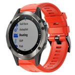 Cinturino in silicone tinta unita con fibbia in metallo, For Garmin Fenix 5 plus, For Garmin Quatix 5, For Garmin Quatix 5 Sapphire