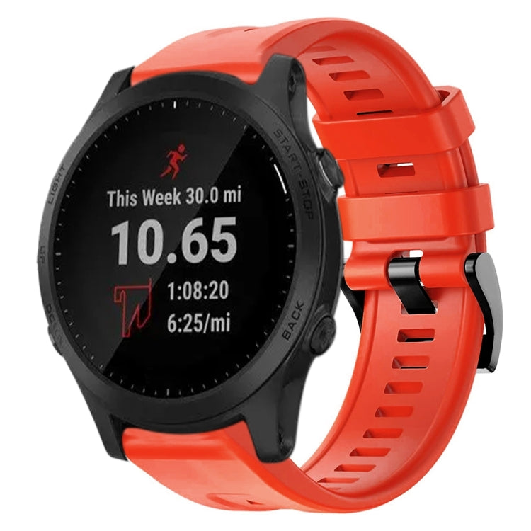 Cinturino in silicone tinta unita con fibbia in metallo, For Garmin Forerunner 955, For Garmin Forerunner 945, For Garmin Forerunner 935