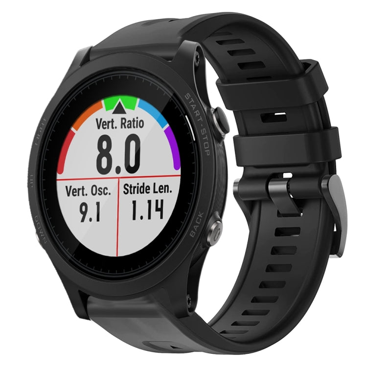 Cinturino in silicone tinta unita con fibbia in metallo, For Garmin Forerunner 955, For Garmin Forerunner 945, For Garmin Forerunner 935