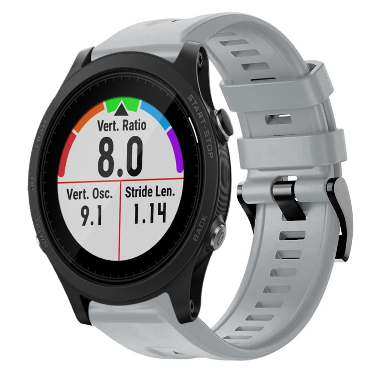 Cinturino in silicone tinta unita con fibbia in metallo, For Garmin Forerunner 955, For Garmin Forerunner 945, For Garmin Forerunner 935