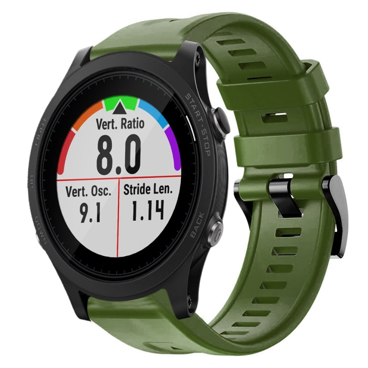 Cinturino in silicone tinta unita con fibbia in metallo, For Garmin Forerunner 955, For Garmin Forerunner 945, For Garmin Forerunner 935