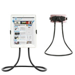 Supporto da tavolo universale a braccio lungo nero