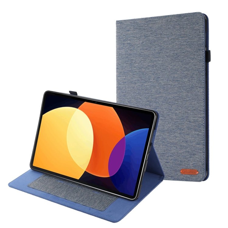 Custodia per tablet in pelle e tessuto, For Xiaomi Mi Pad 5 Pro 12.4