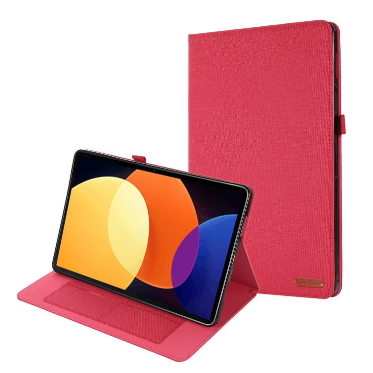 Custodia per tablet in pelle e tessuto, For Xiaomi Mi Pad 5 Pro 12.4