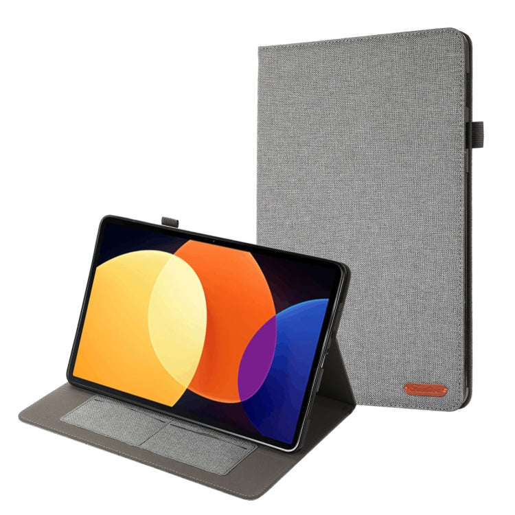 Custodia per tablet in pelle e tessuto, For Xiaomi Mi Pad 5 Pro 12.4