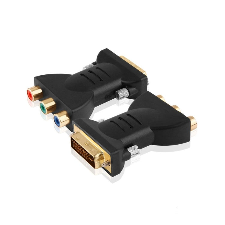 Convertitore di componenti AV audio video placcato oro DVI-I 24+5 maschio a 3 RCA placcato oro