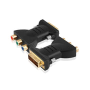 Convertitore di componenti AV audio video placcato oro DVI-I 24+5 maschio a 3 RCA placcato oro