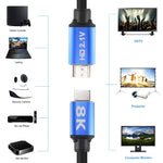 HD08 Cavo HDMI Set-top box per proiezione di computer TV HDMI 2.1 ultra trasparente 8K 5M