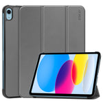 Per iPad 10.2 2022 ENKAY Tri-fold Custer Texture Custodia Smart con supporto in pelle, For iPad 10th Gen 10.9 2022