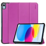 Per iPad 10.2 2022 ENKAY Tri-fold Custer Texture Custodia Smart con supporto in pelle, For iPad 10th Gen 10.9 2022