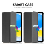 Per iPad 10.2 2022 ENKAY Tri-fold Custer Texture Custodia Smart con supporto in pelle, For iPad 10th Gen 10.9 2022