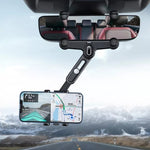 H03 Porta cellulare per specchietto retrovisore per auto, rotazione a 360°, pieghevole, H03