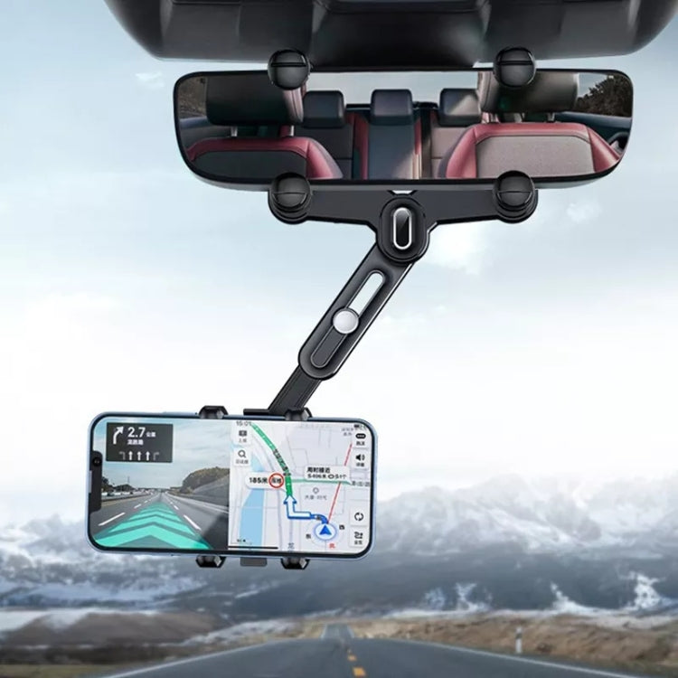 H03 Porta cellulare per specchietto retrovisore per auto, rotazione a 360°, pieghevole, H03