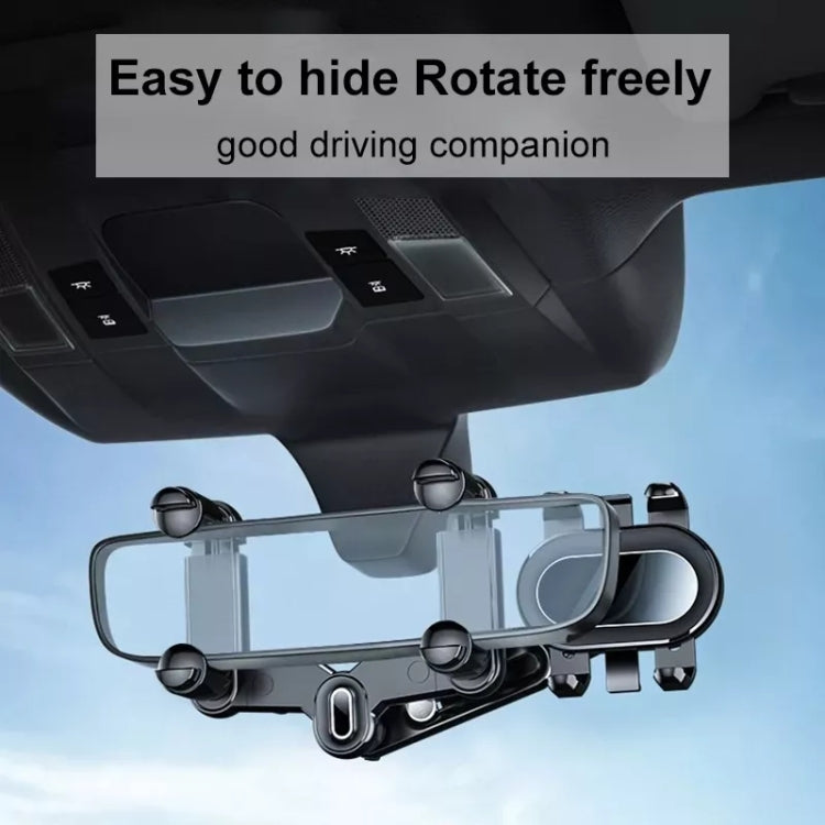 H03 Porta cellulare per specchietto retrovisore per auto, rotazione a 360°, pieghevole, H03