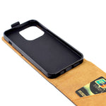 Custodia per telefono in pelle flip verticale con slot per schede, For  iPhone 14 Pro Max, For iPhone 14 Plus, For iPhone 14, For iPhone 14 Pro
