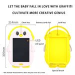 Lavagna LCD per scrivere bambini con design animali 22x31 cm