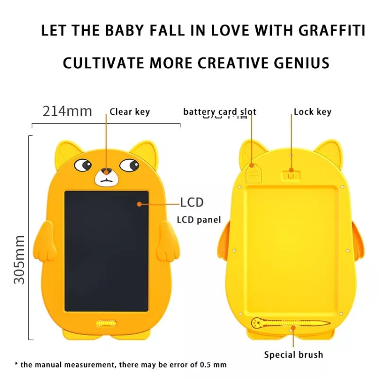 HYD-8511 Cartoon Kids LCD ABS Graffiti che disegnano la lavagna colorata con mani, Cat,