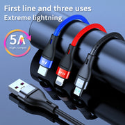 Cavo di ricarica rapida USB-C e micro USB 2m