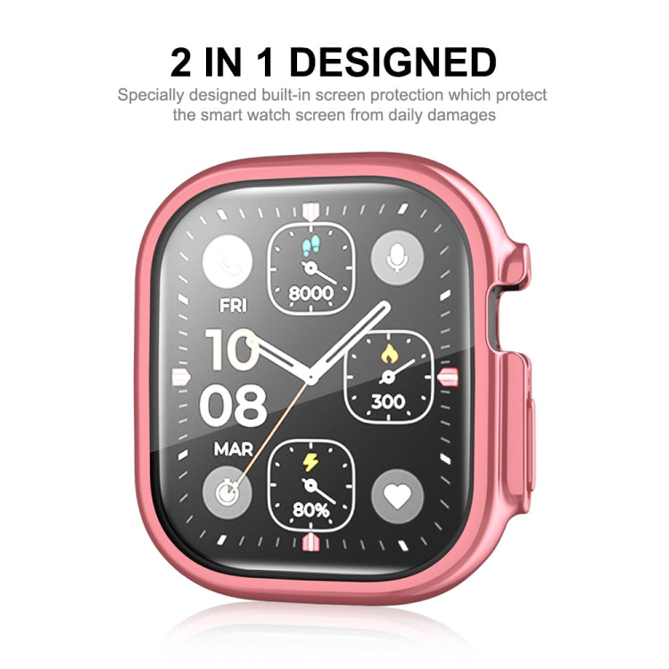 Per Apple Watch Ultra 49mm ENKAY Custodia morbida in TPU galvanizzato a copertura totale con pellicola per schermo