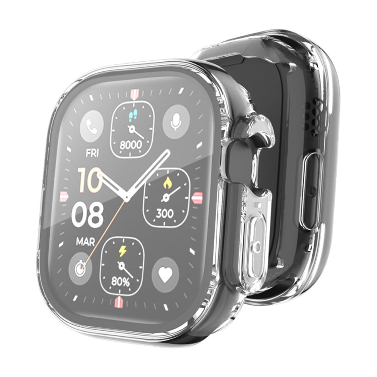 Per Apple Watch Ultra 49mm ENKAY Custodia morbida in TPU trasparente a copertura totale con pellicola per schermo