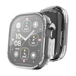 Per Apple Watch Ultra 49mm ENKAY Custodia morbida in TPU trasparente a copertura totale con pellicola per schermo