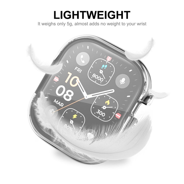 Per Apple Watch Ultra 49mm ENKAY Custodia morbida in TPU trasparente a copertura totale con pellicola per schermo