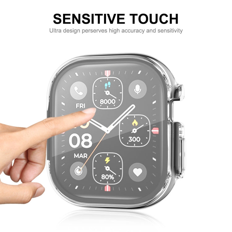 Per Apple Watch Ultra 49mm ENKAY Custodia morbida in TPU trasparente a copertura totale con pellicola per schermo