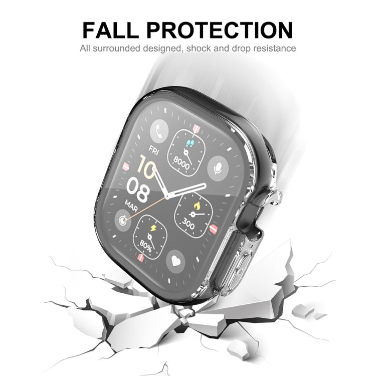 Per Apple Watch Ultra 49mm ENKAY Custodia morbida in TPU trasparente a copertura totale con pellicola per schermo