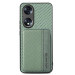 Per Honor 70 Custodia per telefono con borsa per carte magnetiche in fibra di carbonio