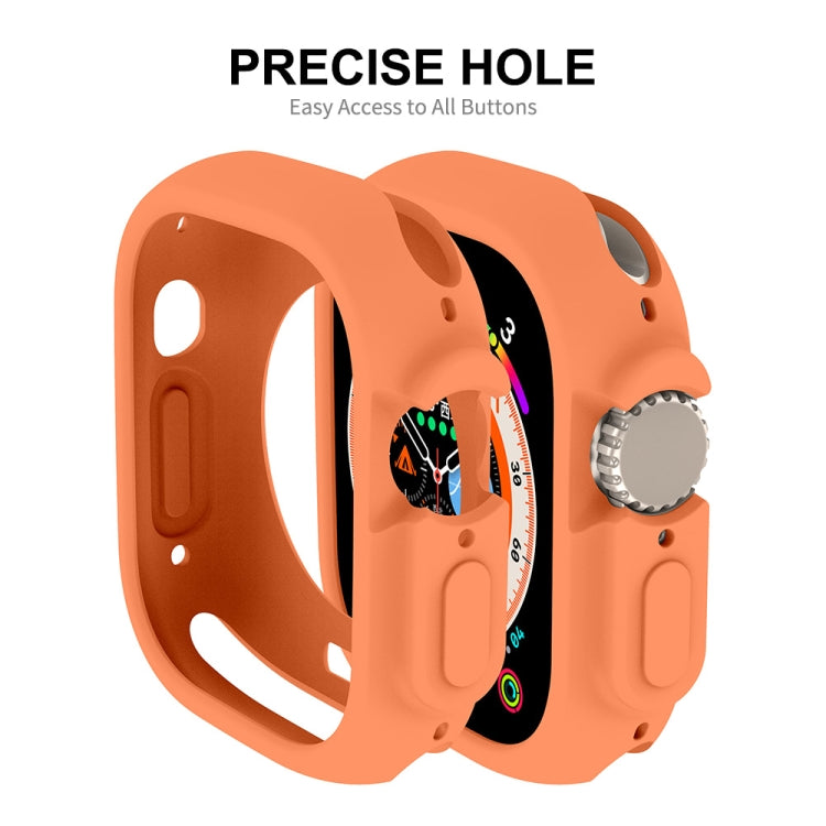 Per Apple Watch Ultra 49mm ENKAY Custodia protettiva in TPU morbido tinta unita
