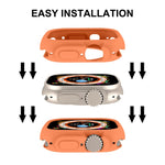 Per Apple Watch Ultra 49mm ENKAY Custodia protettiva in TPU morbido tinta unita
