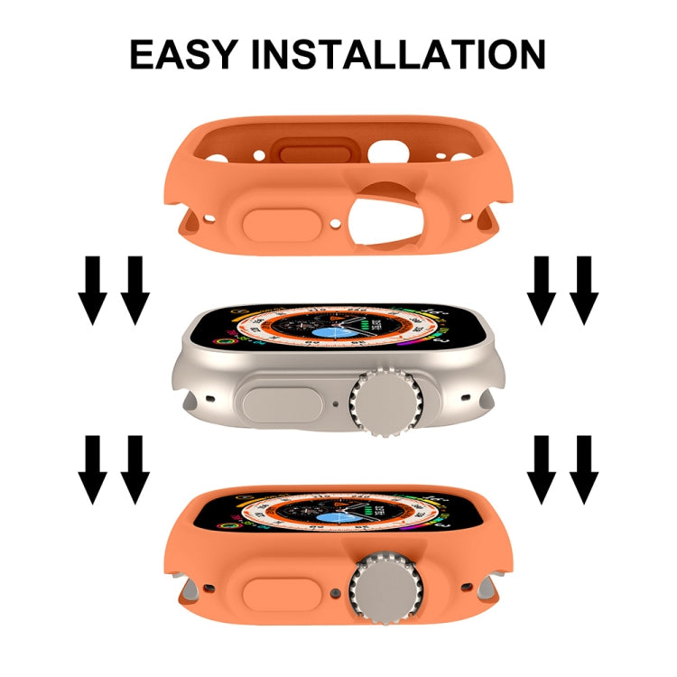 Per Apple Watch Ultra 49mm ENKAY Custodia protettiva in TPU morbido tinta unita