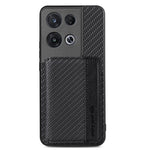 Per OPPO Reno 8 Pro Custodia per telefono con borsa magnetica in fibra di carbonio