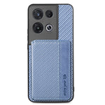 Per OPPO Reno 8 Pro Custodia per telefono con borsa magnetica in fibra di carbonio