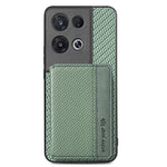 Per OPPO Reno 8 Pro Custodia per telefono con borsa magnetica in fibra di carbonio