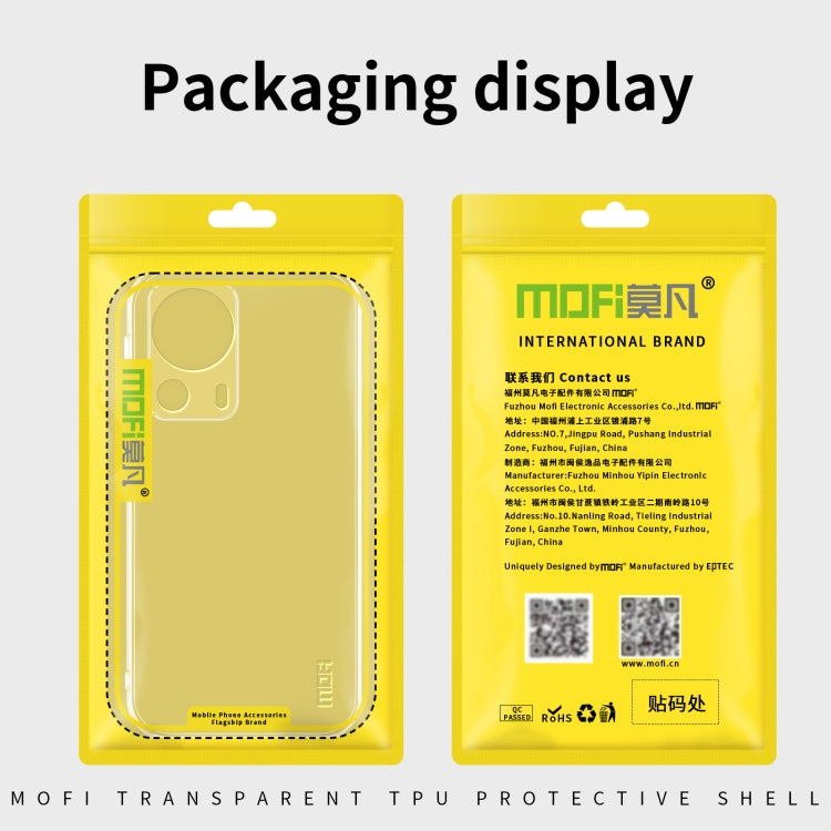 Custodia per telefono in TPU ultrasottile serie MOFI Ming, For Xiaomi Civi 2, For OPPO A17