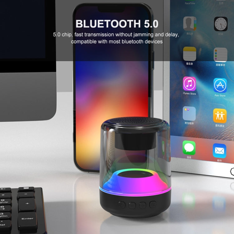 ENKAY Hat-Prince Altoparlante Bluetooth wireless portatile con luce RGB, S, L