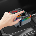 PDF19 Adattatore caricabatterie rapido per telefono cellulare PD25W QC3.0 Adattatore Bluetooth per auto USB+tipo C, PDF19