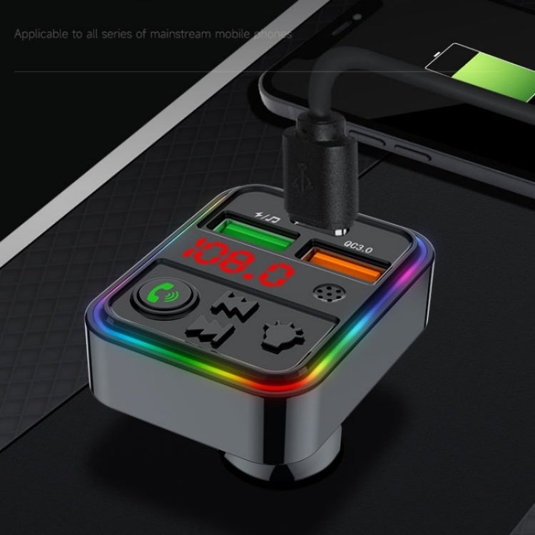 PDF18 Adattatore per caricabatteria per cellulare USB+Type-C PD25W QC3.0 Adattatore per telefono per auto Accendisigari, PDF18