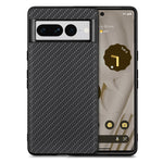 Per Google Pixel 7 Pro Custodia per telefono con cover posteriore in pelle con texture in fibra di carbonio, For Google Pixel 7 Pro