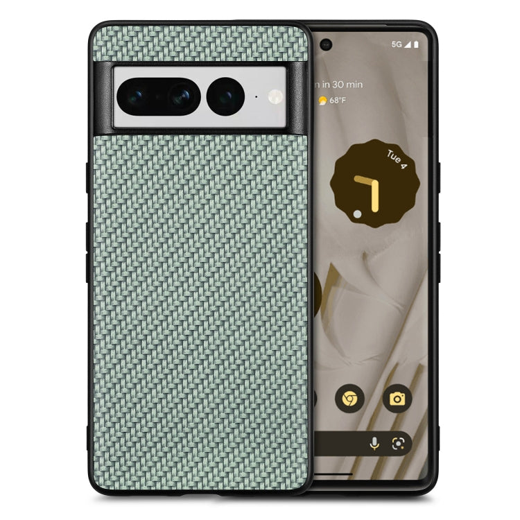 Per Google Pixel 7 Pro Custodia per telefono con cover posteriore in pelle con texture in fibra di carbonio, For Google Pixel 7 Pro