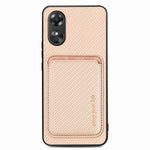 Per OPPO A17 Pro Custodia per telefono Magsafe in pelle in fibra di carbonio