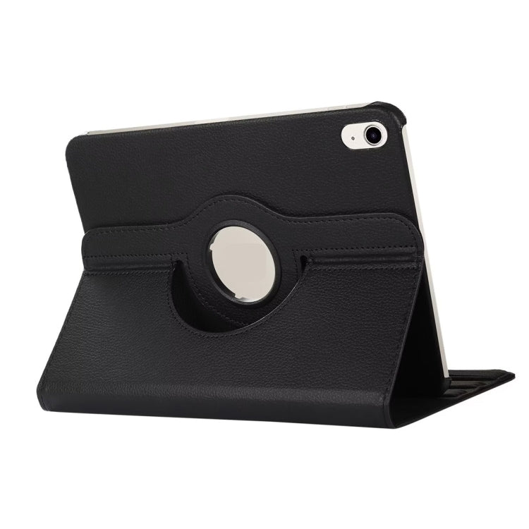 Per iPad 10.9 2022 ENKAY Hat-Prince Custodia per tablet in pelle Litchi con rotazione a 360 gradi