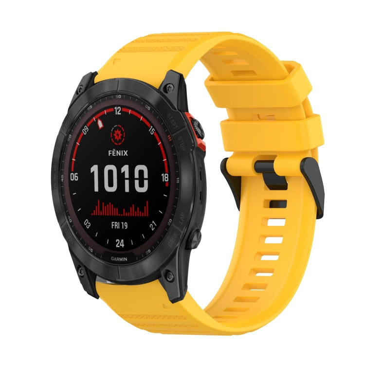 Cinturino in silicone a trama orizzontale da 26 mm con strumento di rimozione, For Garmin Fenix 7X, For Garmin Fenix 7X Solar, For Garmin Tactix Delta