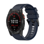 Cinturino in silicone a trama orizzontale da 26 mm con strumento di rimozione, For Garmin Fenix 7X, For Garmin Fenix 7X Solar, For Garmin Tactix Delta
