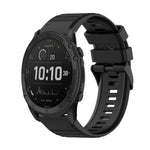 Cinturino in silicone a trama orizzontale da 26 mm con strumento di rimozione, For Garmin Fenix 7X, For Garmin Fenix 7X Solar, For Garmin Tactix Delta